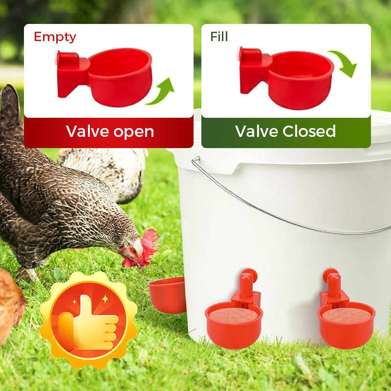 🎁Hot sale 50% OFF✨5/16 Inch Thread Automatic Poultry Water Cups