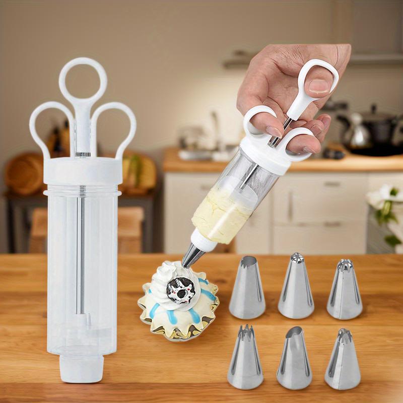 🍪 Stainless Steel Cookie Press & Cake Decorating Gun Kit