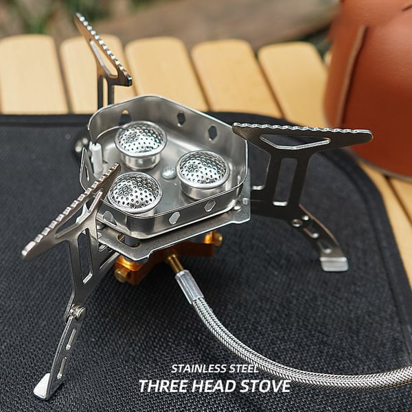⛺ LIMITED-TIME 50% OFF! ✨ Camping Gas Burner – 5800W, Piezo Ignition, Windproof 🔥
