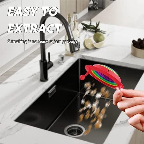🌈 Expandable Kitchen Sink Strainer – Catches Food Scraps & Debris to Help Prevent Clogged Drains