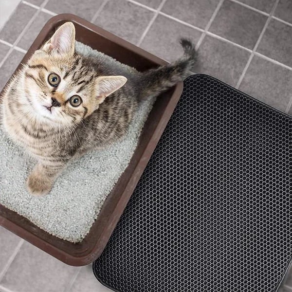 🐾 LIMITED-TIME 50% OFF! ✨ Non-Slip Cat Litter Mat – Waterproof, Easy Clean, Odor-Free 🧹