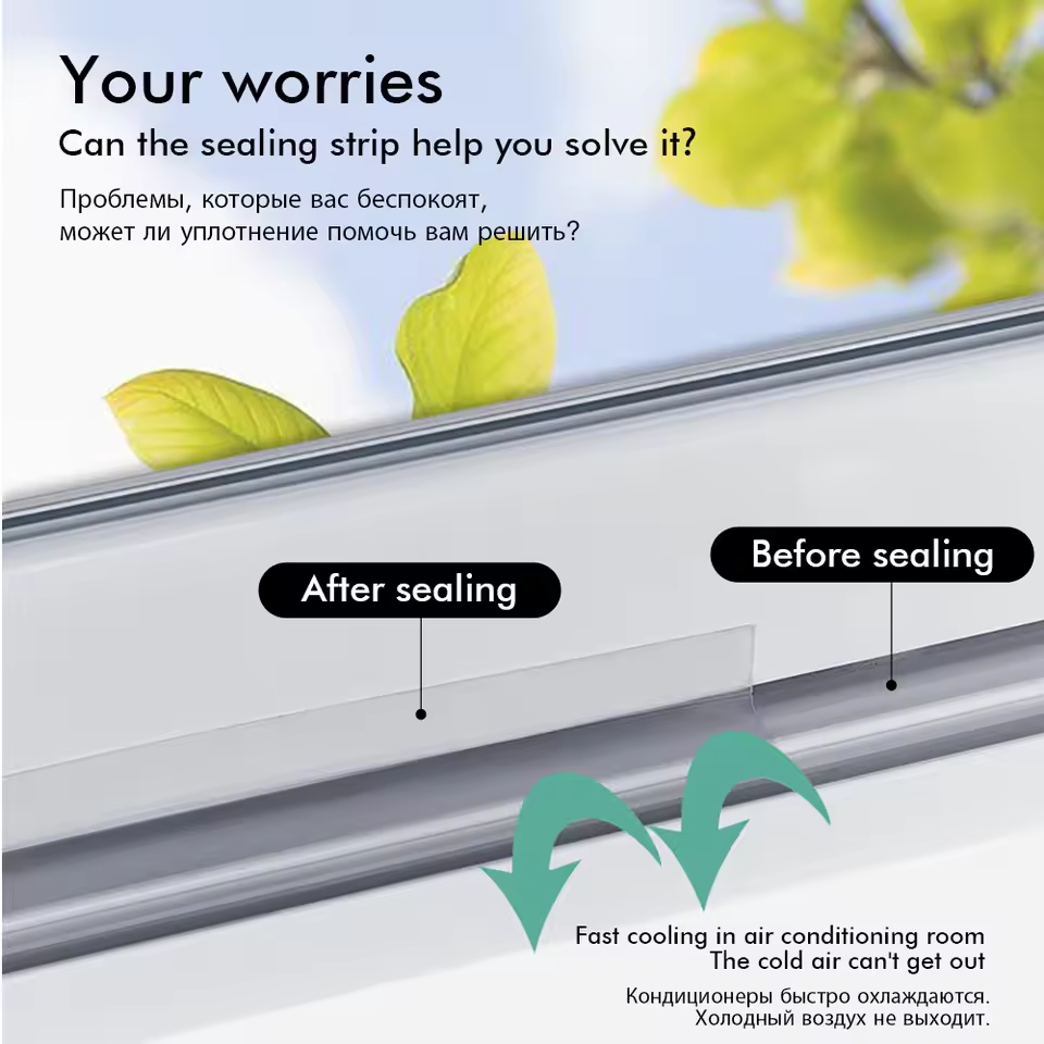 🏠 50% OFF FLASH SALE! ✨5M Self‑Adhesive Door Seal Strip – Flexible, Multi‑Purpose ✨
