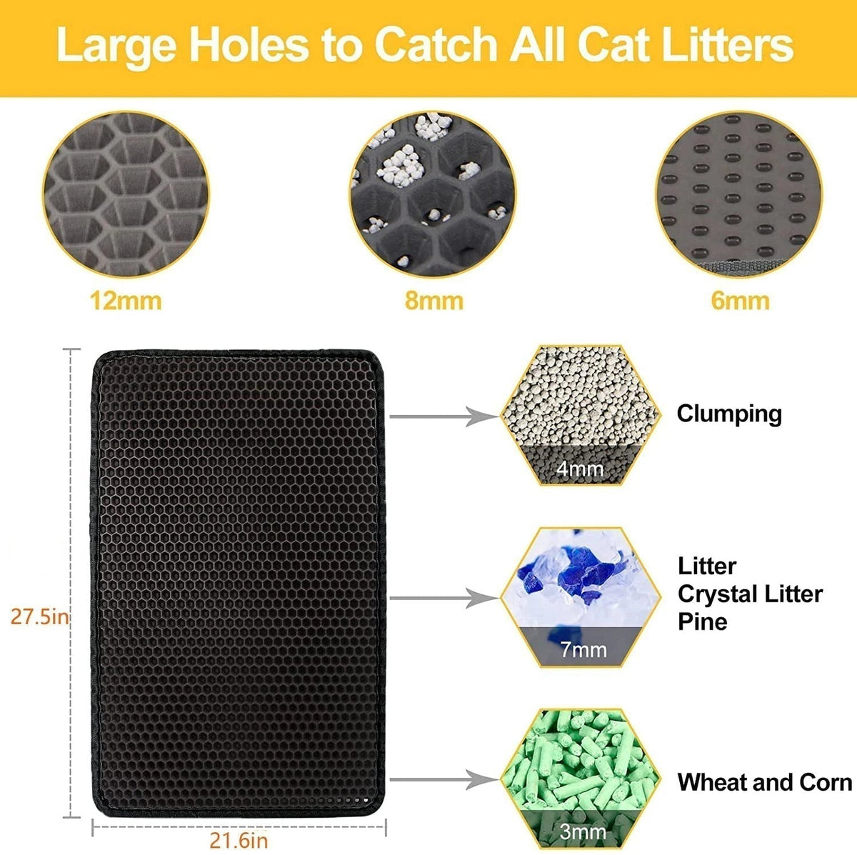 🐾 LIMITED-TIME 50% OFF! ✨ Non-Slip Cat Litter Mat – Waterproof, Easy Clean, Odor-Free 🧹
