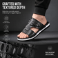 Men's Faux Leather Slip-On Sandals