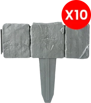 ⏳Time-Limited Special⏰Imitation Stone Garden Fence – Realistic Look, Easy Install & Expandable Design 🌿✨