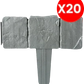 ⏳Time-Limited Special⏰Imitation Stone Garden Fence – Realistic Look, Easy Install & Expandable Design 🌿✨