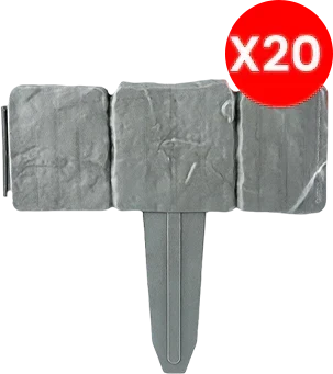 ⏳Time-Limited Special⏰Imitation Stone Garden Fence – Realistic Look, Easy Install & Expandable Design 🌿✨