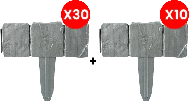 ⏳Time-Limited Special⏰Imitation Stone Garden Fence – Realistic Look, Easy Install & Expandable Design 🌿✨