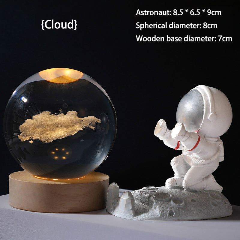 Easter 3D Galaxy Crystal Ball Nightlight Decorlamp（50% OFF）