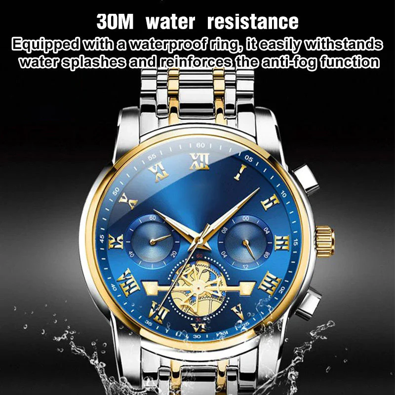 🎁Last Day Promotion🔥Luxury Design Dodecagon Quartz Watch New Multifunctional Men's Wristwatch