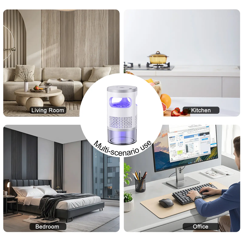 🦟 LIMITED-TIME 50% OFF! ✨ Indoor LED Bug Zapper – UV Light, Chemical-Free, Night Light ✨