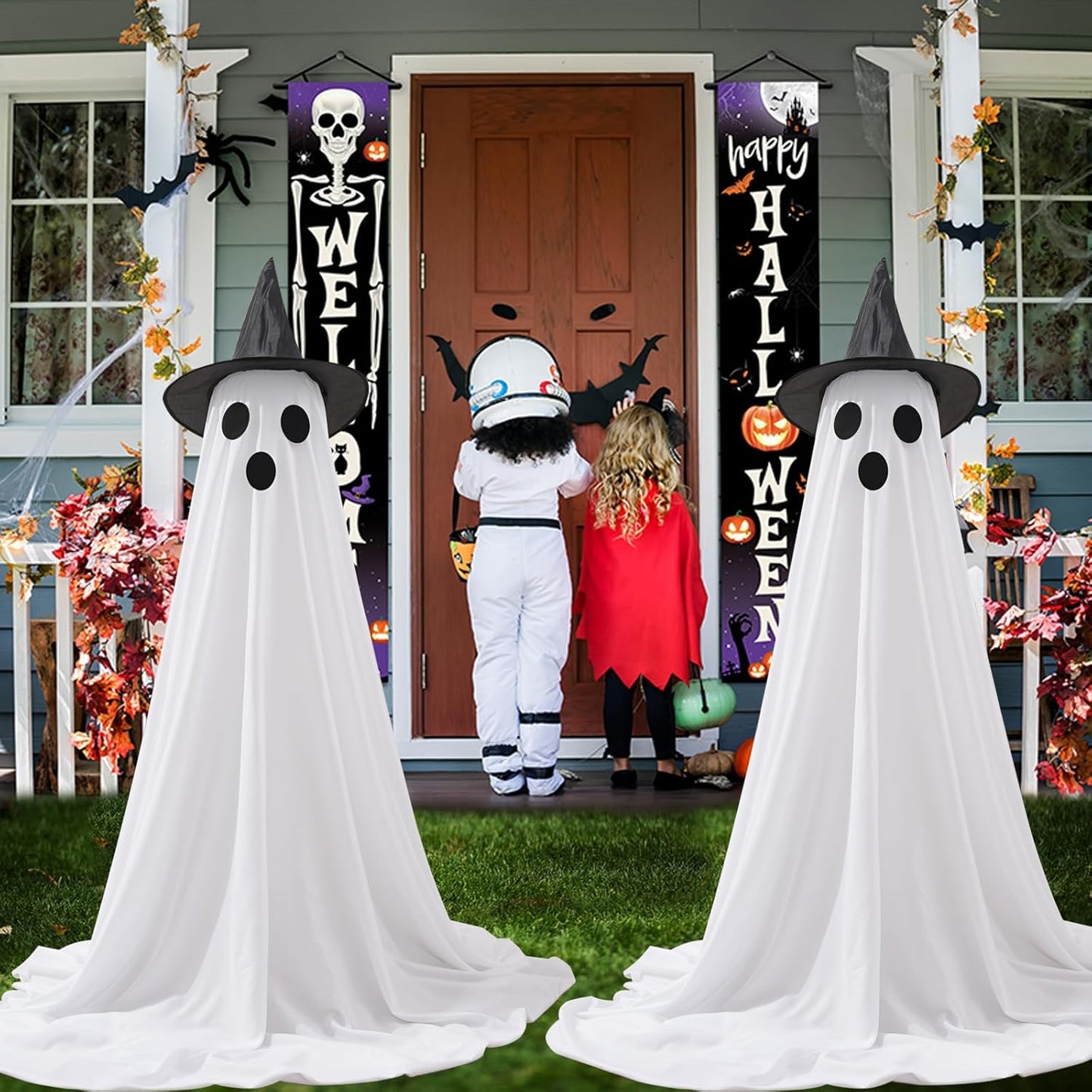 🔥2025 New Flash Upgrade 🌠 - 65" Giant Glittering Ghost 👻✨