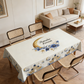 Festive Floral Print Tablecloth