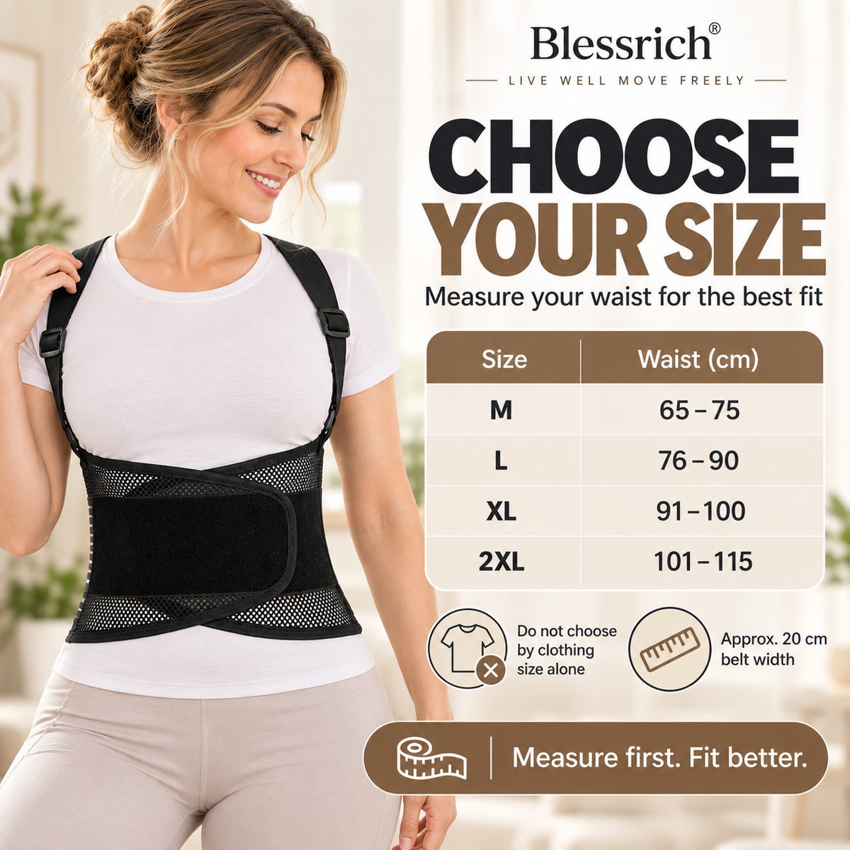 ⏳Time-Limited Special⏰ Support Your Back Instantly! Breathable 4-Rod Waist Support Brace