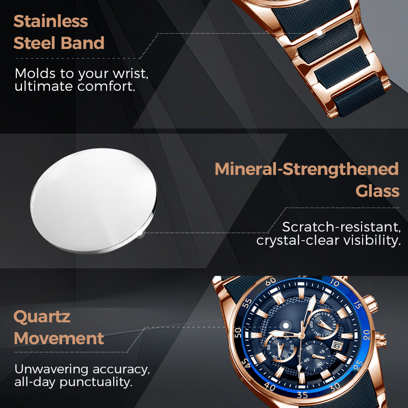 ⏳ LIMITED TIME OFFER⚡️!💎Men's High-End Business Multifunction Quartz Watch