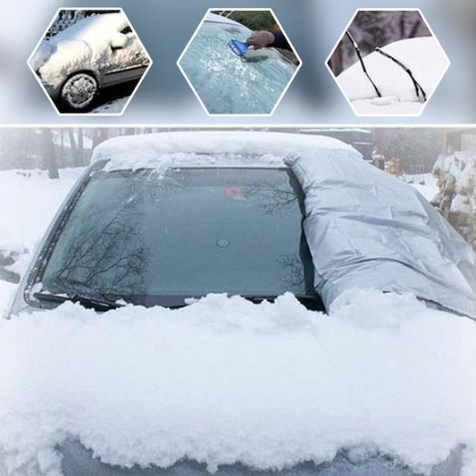 ⏳Time-Limited Special⏰ Windshield Anti-Snow & Anti-Frost Cover with Mirror Protection – Multi-use, Magnetic, Universal Fit 🚗