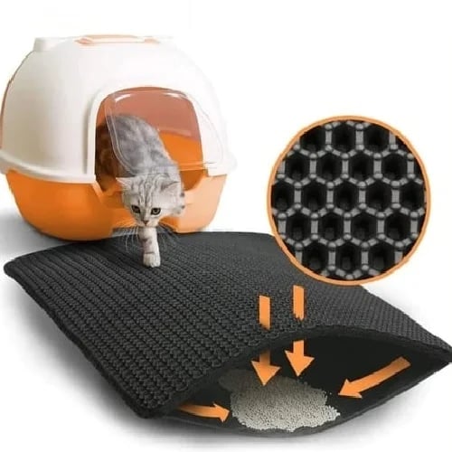 🐾 LIMITED-TIME 50% OFF! ✨ Non-Slip Cat Litter Mat – Waterproof, Easy Clean, Odor-Free 🧹