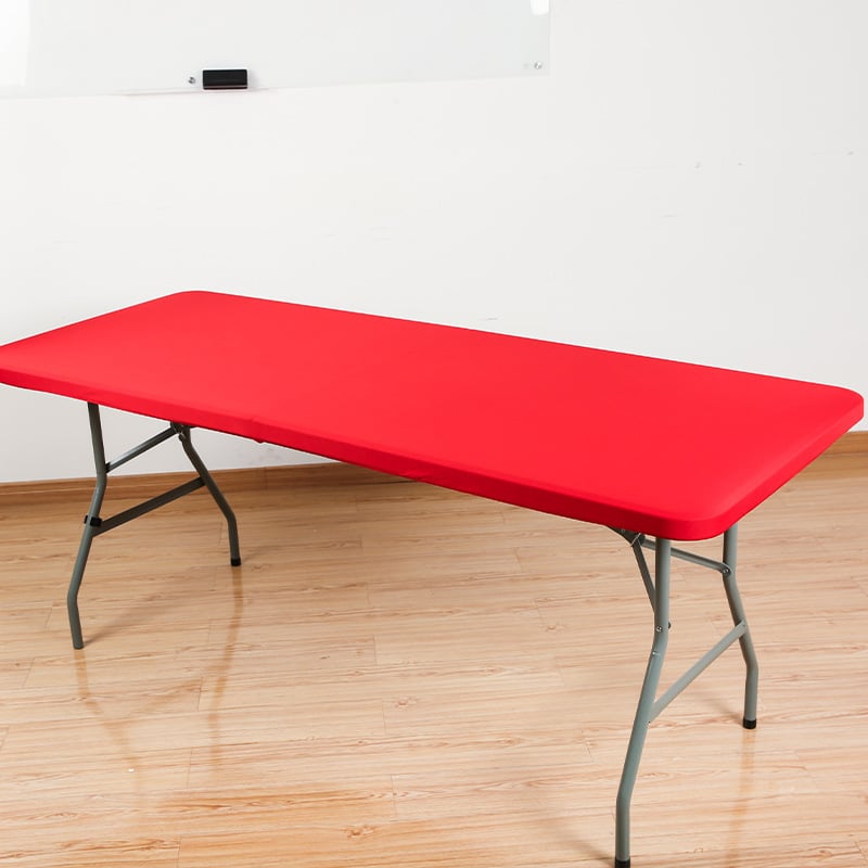 🌸 LIMITED TIME 50% OFF! ✨Pack Stretch Fabric Table Top Cap Cover, fits 4ft/6ft/8ft Tables