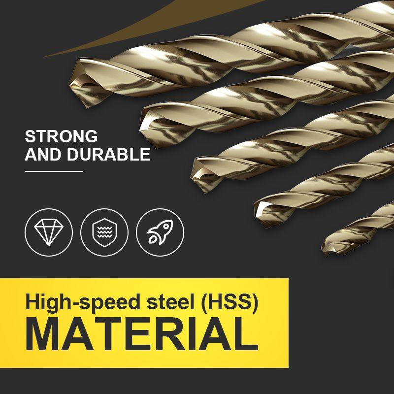 🔥High-efficiency tool favored by veteran craftsmen!Factory Outlet-99pcs Titanium Coated Drill Bit Set