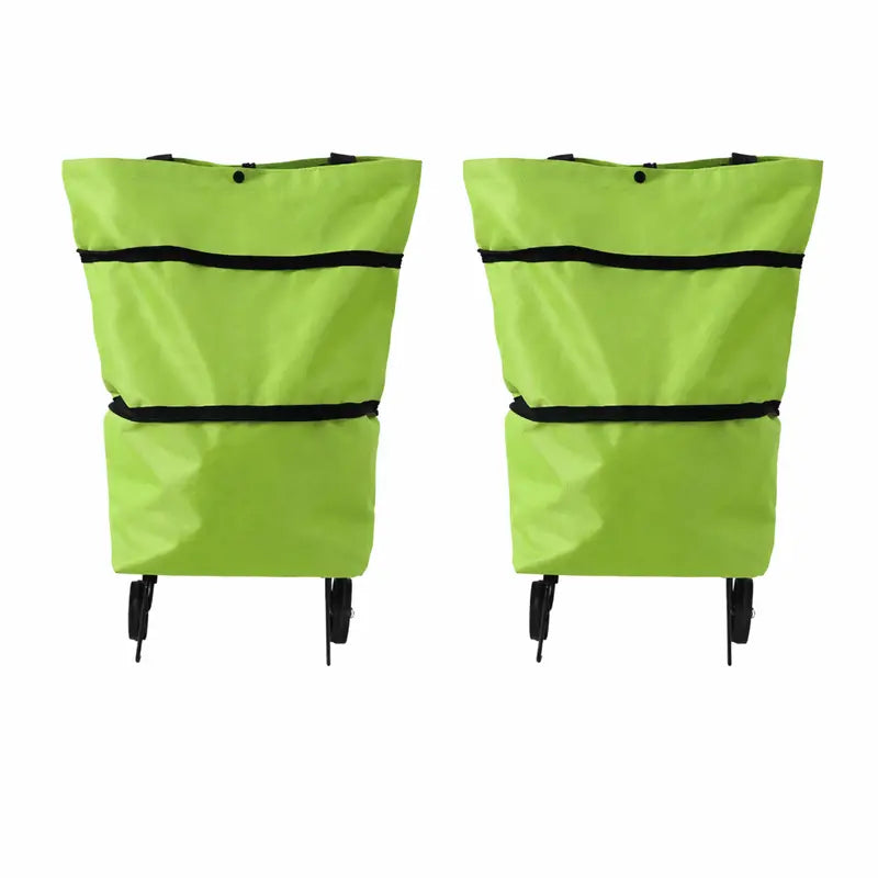 💥 Last Day! Special Sale 🛒 Foldable Grocery Cart Bag – The Rolling Shopping Bag That Saves Your Back