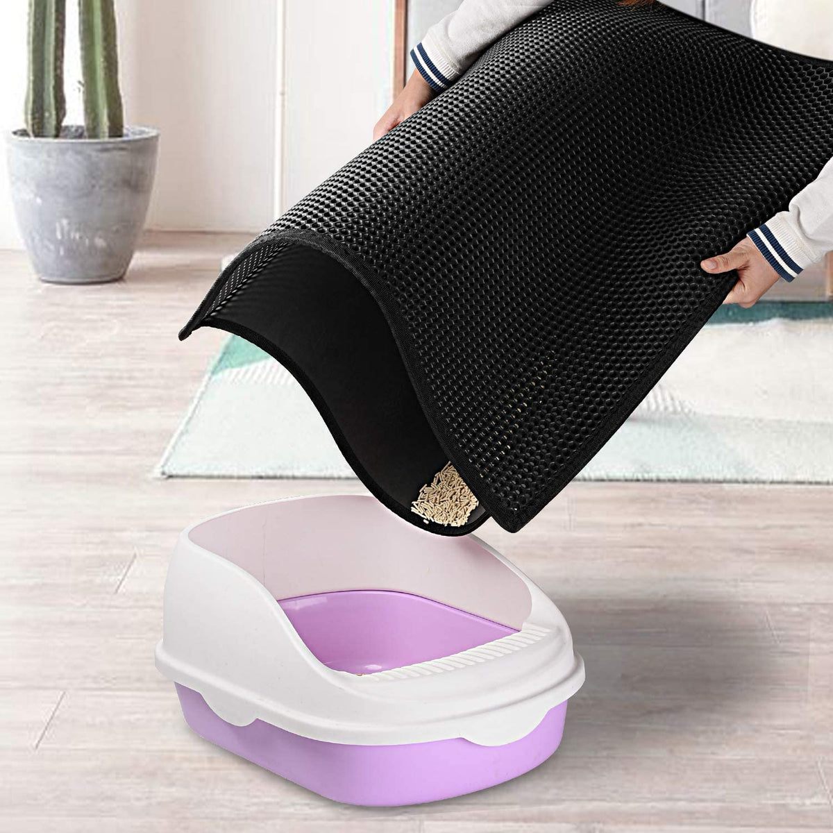 🐾 LIMITED-TIME 50% OFF! ✨ Non-Slip Cat Litter Mat – Waterproof, Easy Clean, Odor-Free 🧹