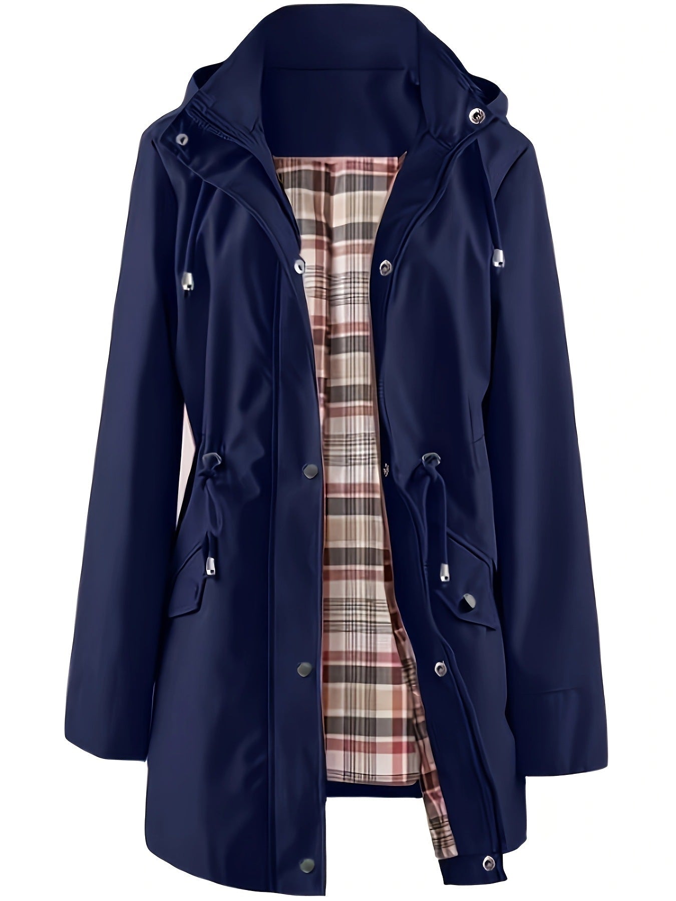 🔥Hot Sale 50% Off🔥Solid Color Casual Jackets, Waterproof and Windproof Coats, Hooded Windbreakers