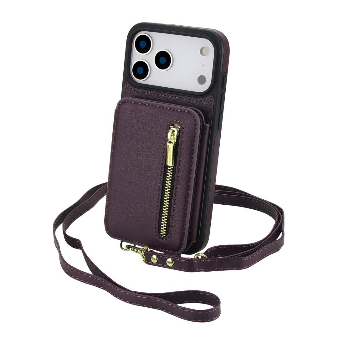 Bi-Fold Crossbody Wallet Phone Case