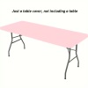 🌸 LIMITED TIME 50% OFF! ✨Pack Stretch Fabric Table Top Cap Cover, fits 4ft/6ft/8ft Tables