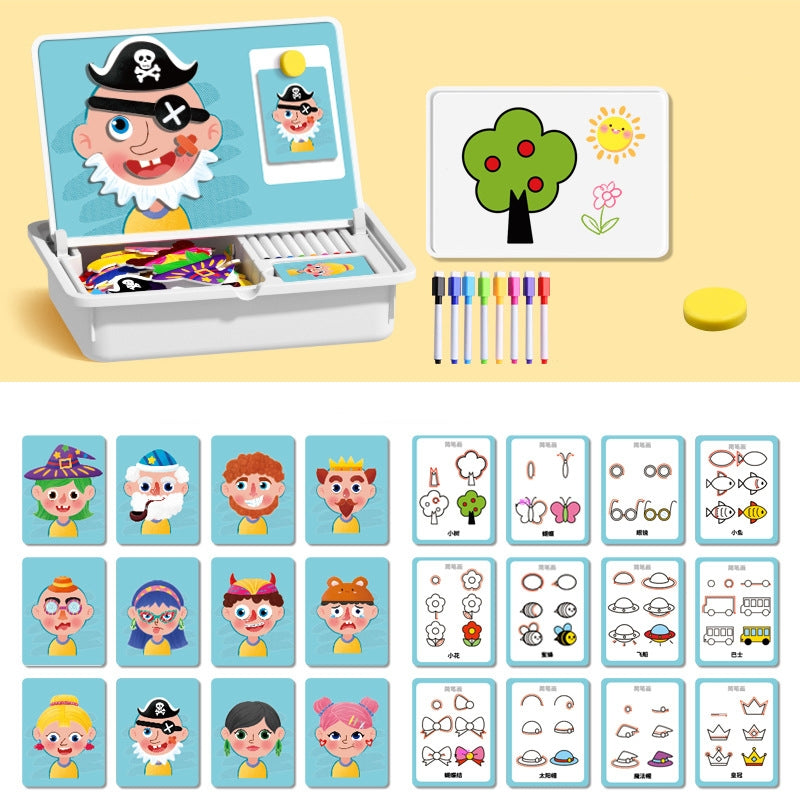 🎉50% OFF🎉 Magnetic Puzzle Dress-Up Game Children's Double-Sided Educational Toy Portable Preschool Learning Toy - While Supplies Last🔥