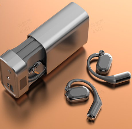 🎧 50% OFF NOW! 🎵 Open-Ear Wireless Earphones – Comfort Fit, Bluetooth 5.4 & LED Flashlight Case 🔦