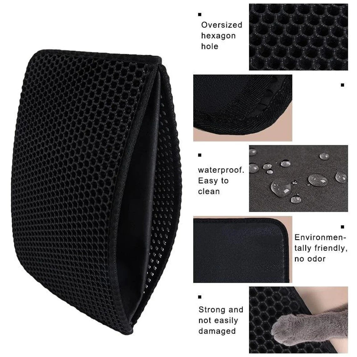 🐾 LIMITED-TIME 50% OFF! ✨ Non-Slip Cat Litter Mat – Waterproof, Easy Clean, Odor-Free 🧹