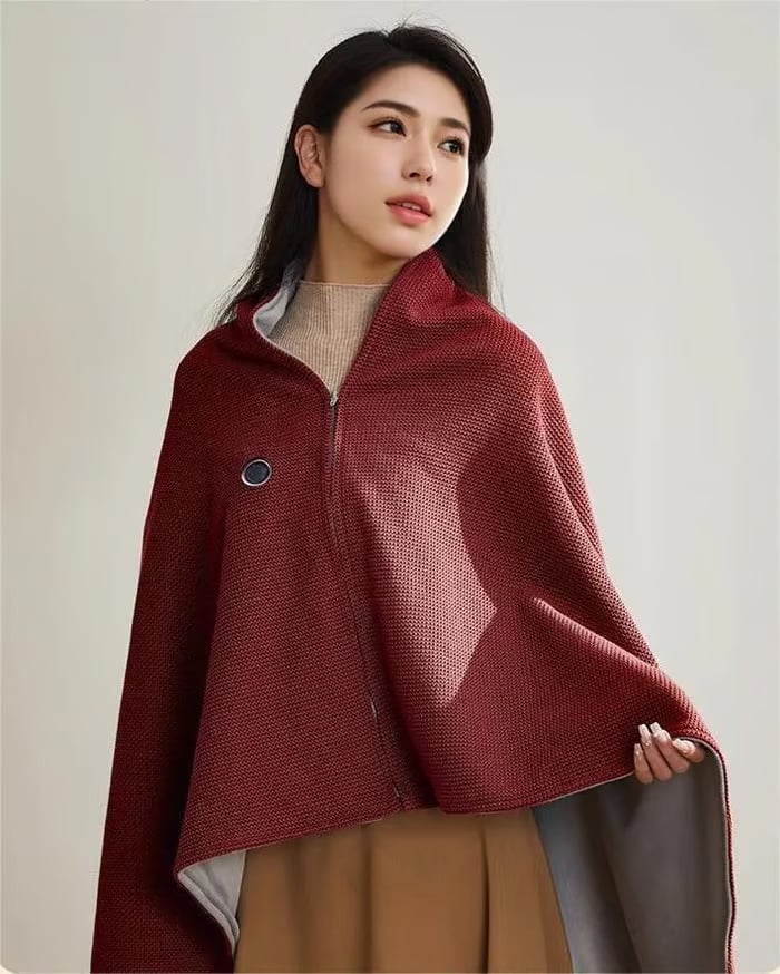 🎅Best Winter Gifts 🔥Portable Heated Shawl – Stay Warm Anywhere, Anytime (Buy 2 Get Free Shipping)