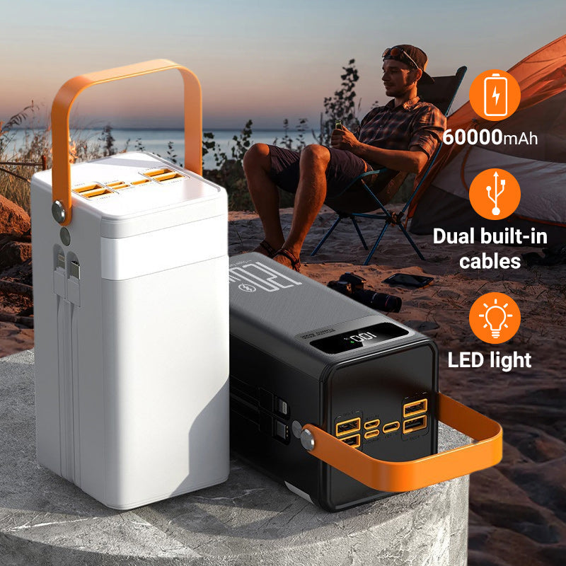 📢📢50% OFF !! ⏰Outdoor Portable Fast Charging Power Bank with LED Light