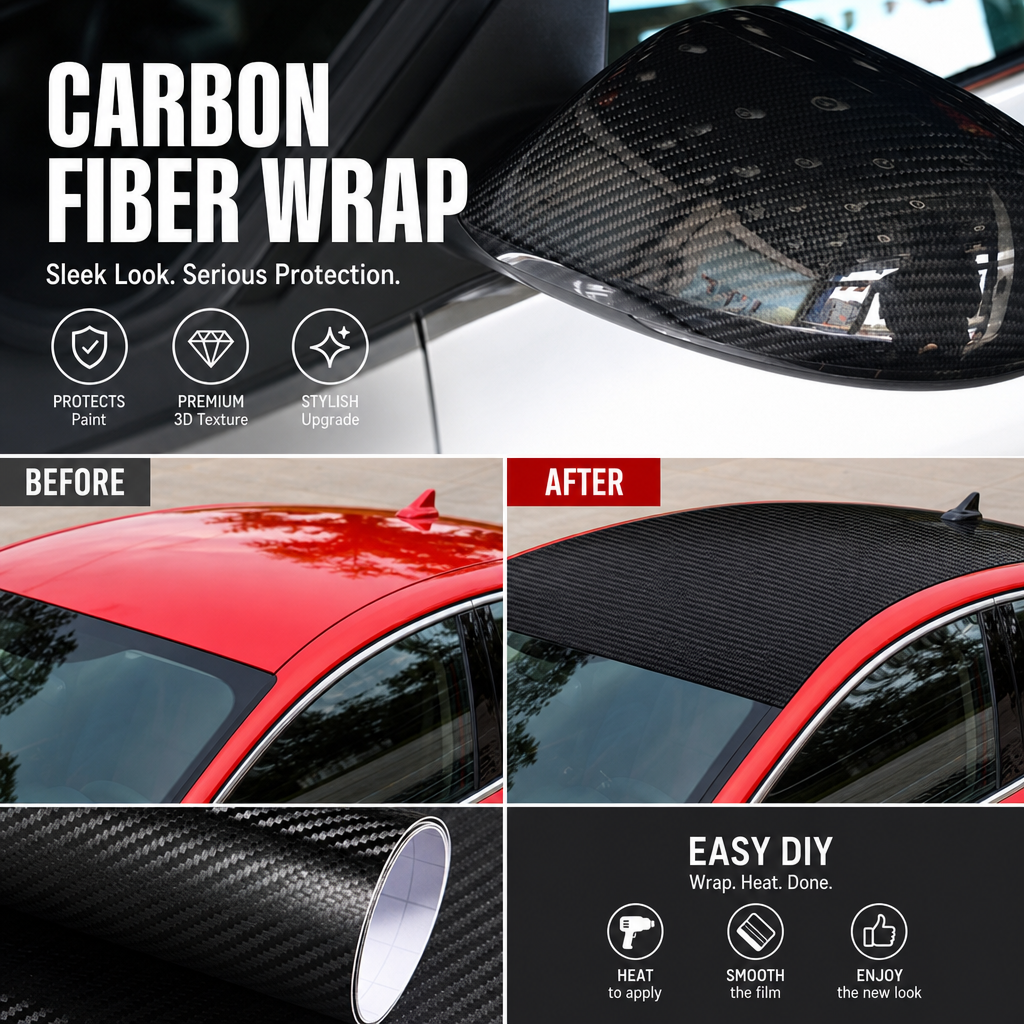 📢📢 50% OFF🚗Carbonfaser-Autofolie mit Air-Release-Technologie