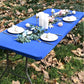 🌸 LIMITED TIME 50% OFF! ✨Pack Stretch Fabric Table Top Cap Cover, fits 4ft/6ft/8ft Tables
