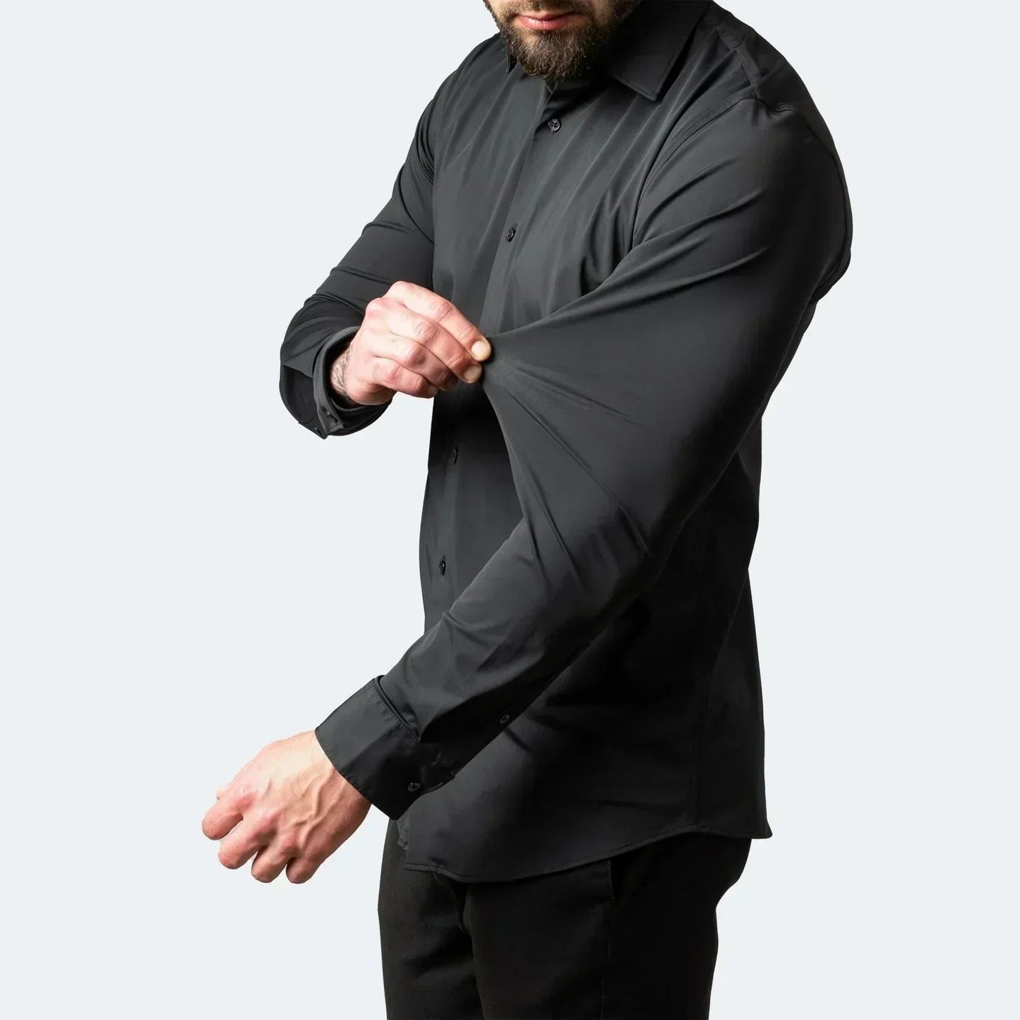 🥳2026 HOT SALE🥳💞50K+ SOLD!👦🕊️ 50% OFF! Men's Short Sleeve Dress Shirt – Dressed up, not stressed. Soft stretch, no iron needed. Looks great with chinos or dress pants. Perfect for birthdays, anniversaries or Sunday best. ✨👔