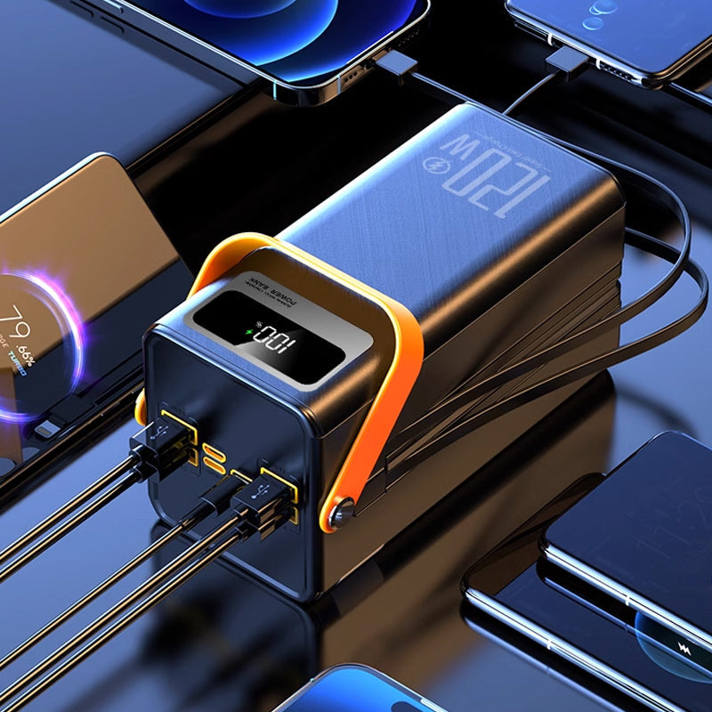 📢📢50% OFF !! ⏰Outdoor Portable Fast Charging Power Bank with LED Light