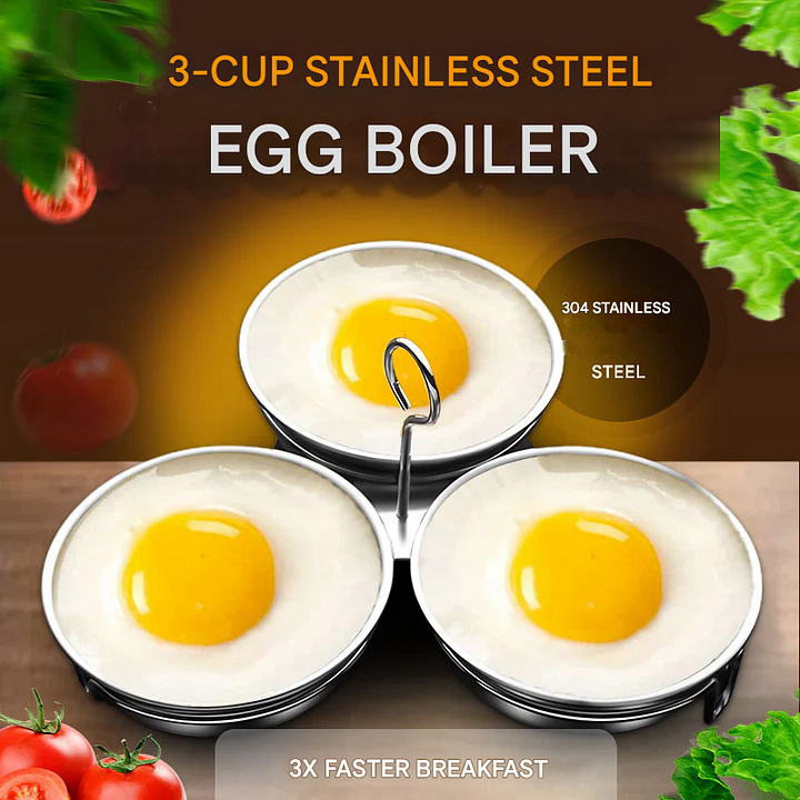🥚 2026 Sale — Over 21,700 Sold! 🍳 304 Stainless Steel Egg Cooker – Food-Grade, Rust-Resistant & Available in Heart-Shaped or Classic Style 🌟