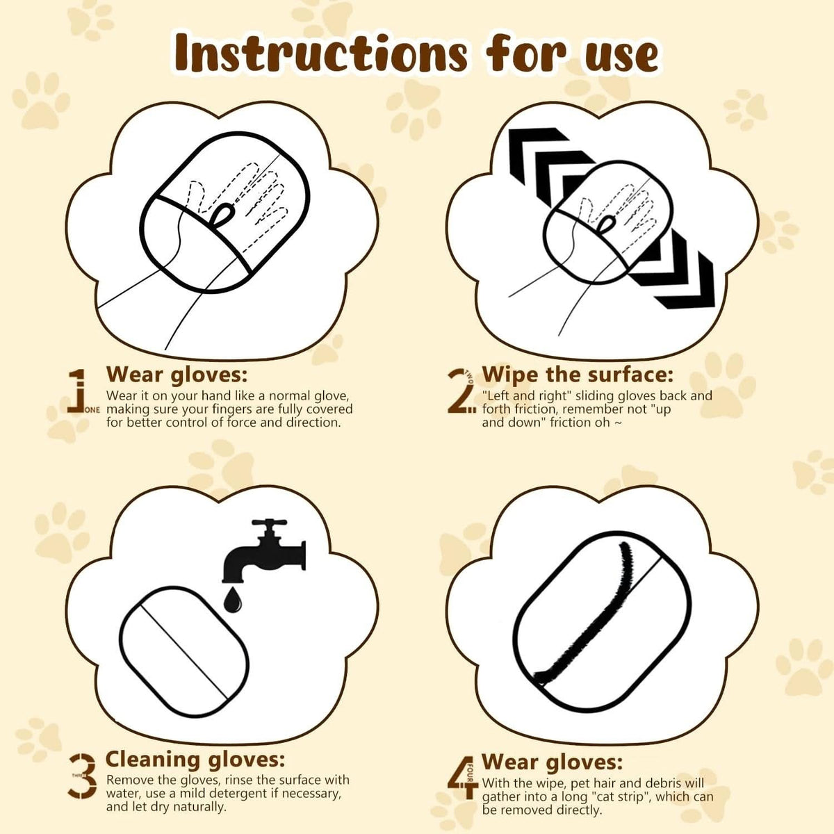 🐾 50% OFF! ✨ Pet Hair Remover Gloves – Double-Sided Silicone Bristles, Ergonomic Non-Slip Fit & Washable Reusable – Remove Fur from Sofas, Clothes & Carpets in Seconds 🧤