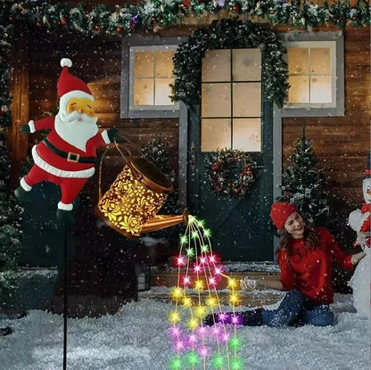 🎁Pre-Christmas Sale: 50% Off🎅✨Santa Watering Can Solar Light with Ground Stake