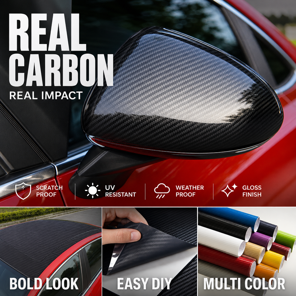 📢📢 50% OFF🚗Carbonfaser-Autofolie mit Air-Release-Technologie