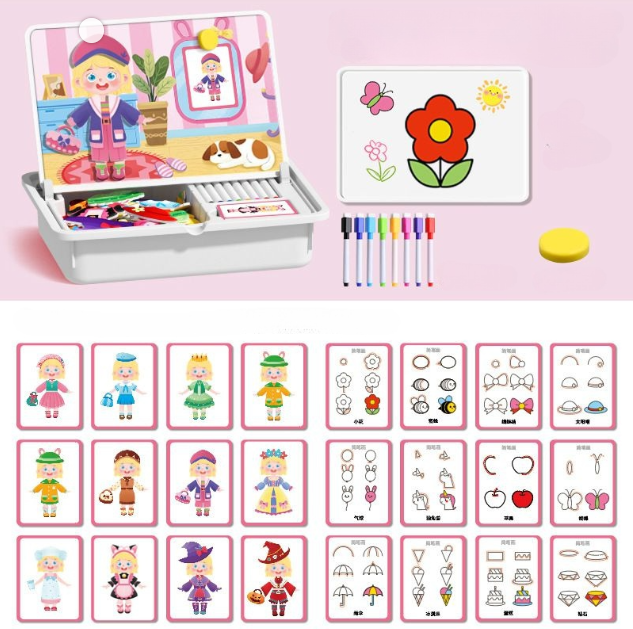 🎉50% OFF🎉 Magnetic Puzzle Dress-Up Game Children's Double-Sided Educational Toy Portable Preschool Learning Toy - While Supplies Last🔥