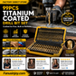🔥High-efficiency tool favored by veteran craftsmen!Factory Outlet-99pcs Titanium Coated Drill Bit Set