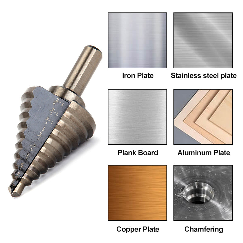 ⏳Time-Limited Special⏰Pagoda-shaped Drill Bits Set with Aluminum Storage Case