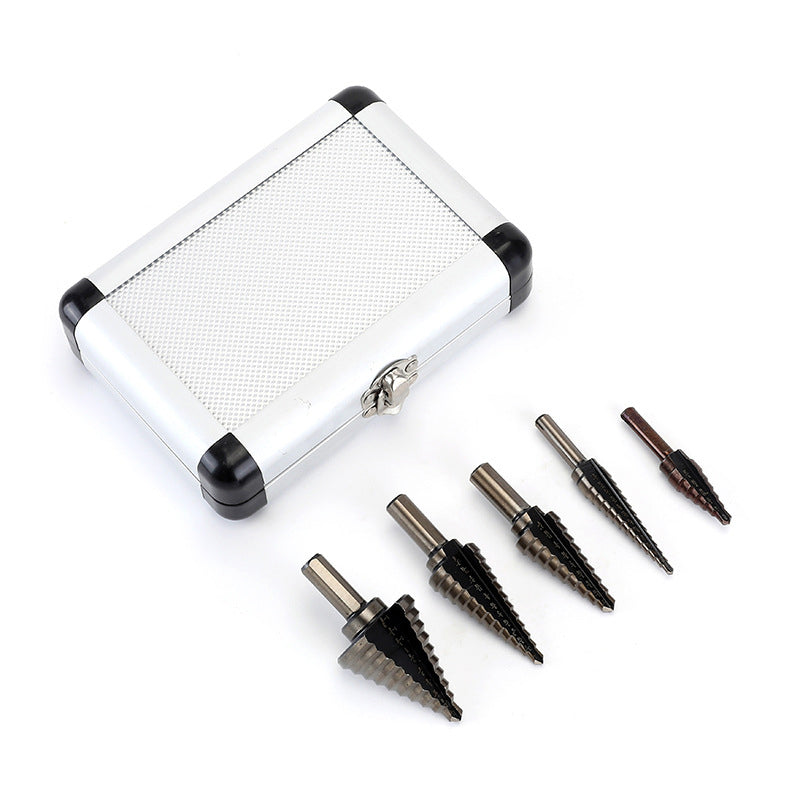 ⏳Time-Limited Special⏰Pagoda-shaped Drill Bits Set with Aluminum Storage Case