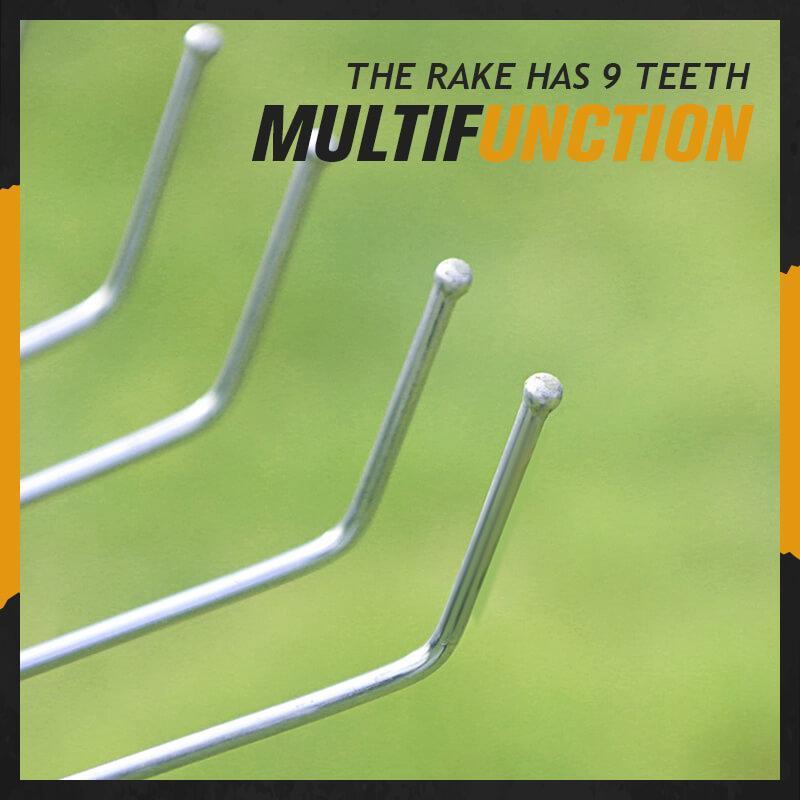 🍂 Save 50%🧹 Telescopic Garden Rake – Adjustable reach & durable tines ✨