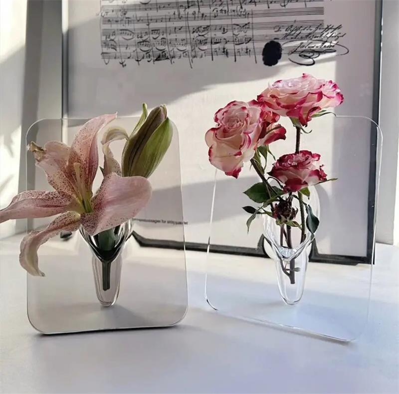 🖼️ Photo Frame Shaped Clear Flower Vase