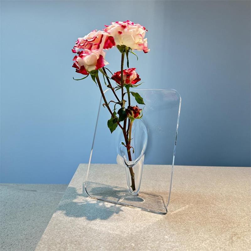 🖼️ Photo Frame Shaped Clear Flower Vase