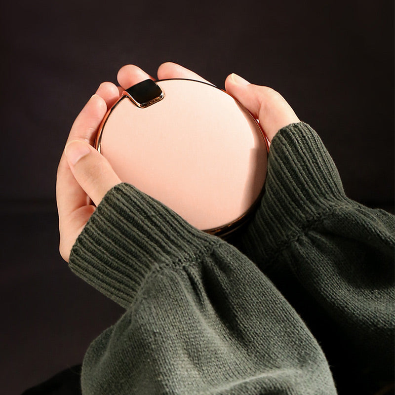 ✨【3-in-1 Portable Power Bank LED Mirror Hand Warmer】✨