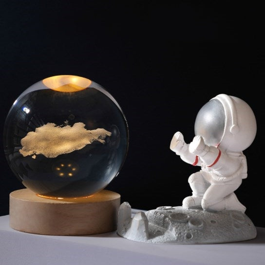 Easter 3D Galaxy Crystal Ball Nightlight Decorlamp（50% OFF）